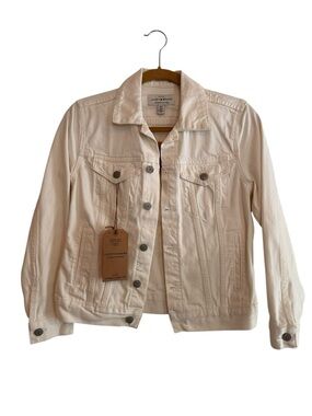 Lucky Brand White Denim Trucker Jacket